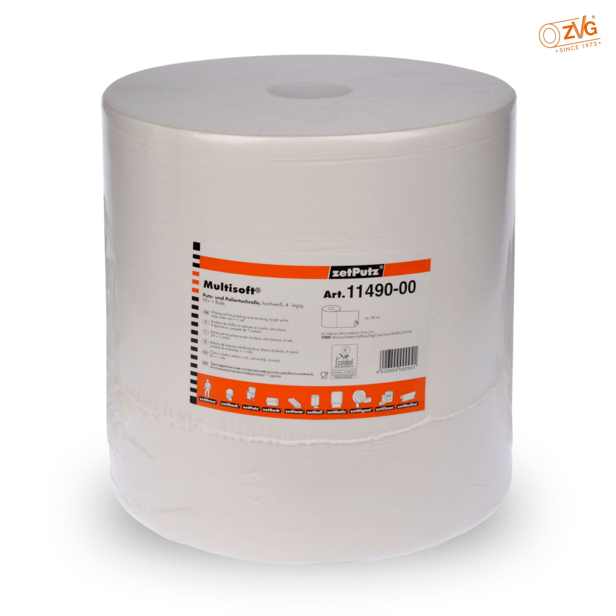 Poliertuchrolle Multisoft® Cell, 4-lagig ( 38x38 cm ) Poliertuchrolle Multisoft® Cell, 4-lagig ( 38x38 cm )
