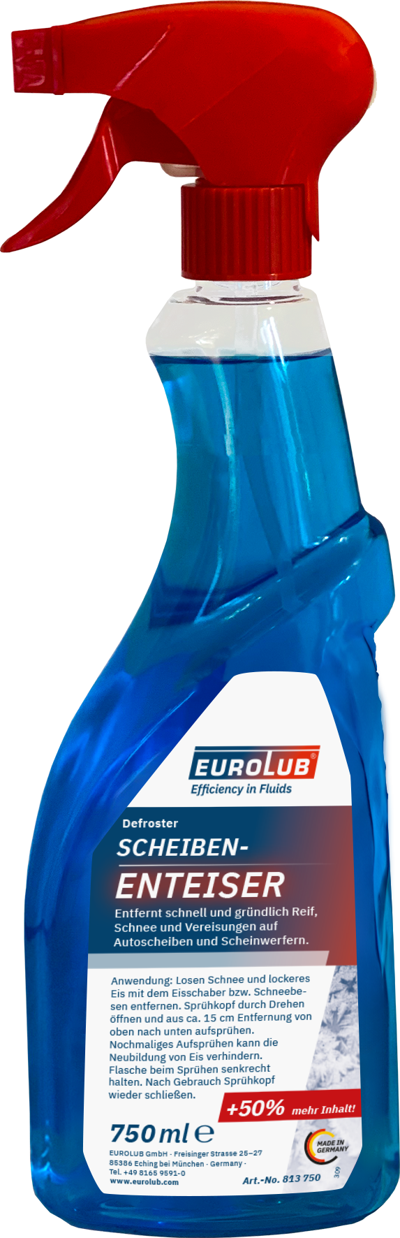 EuroLub Scheibenfrostschutz Scheibenenteiser 750 ml