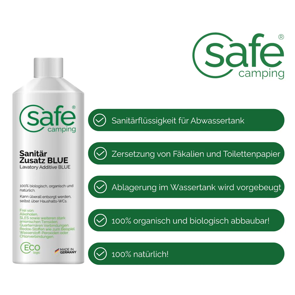 SAFE CAMPING Sanitär-Zusatz BLUE 1L