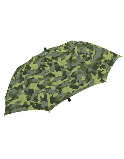 Sonnenschirm/Regenschirm Olive Camo mit Schirmhalter